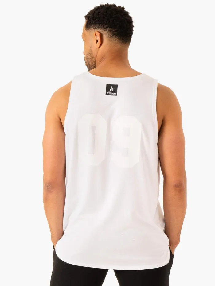 Tanks Mens Ryderwear Heritage Jersey White
