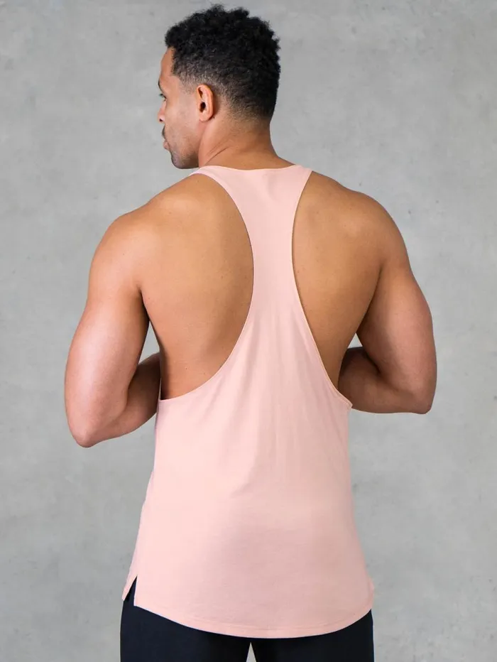 Tanks Mens Ryderwear Legacy Stringer Faded Pink