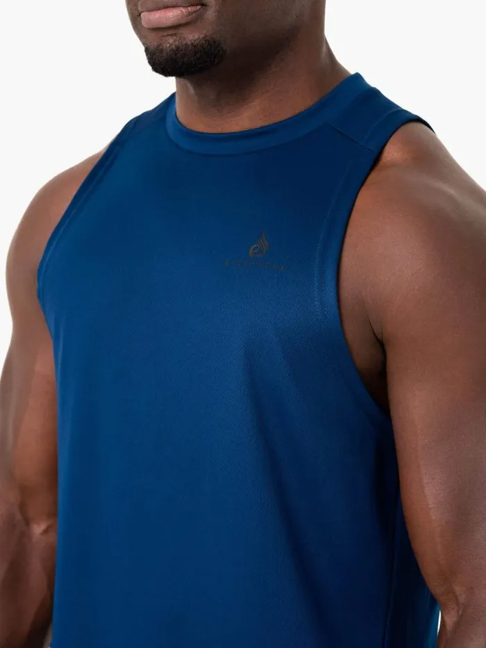 Tanks Mens Ryderwear Lift Mesh Tank Blue