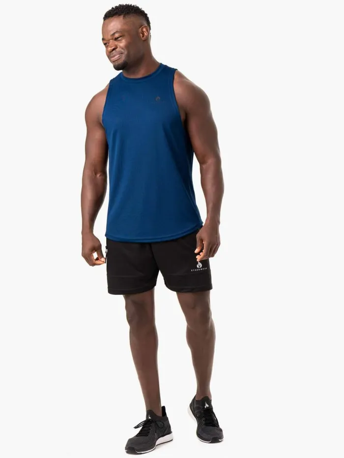 Tanks Mens Ryderwear Lift Mesh Tank Blue