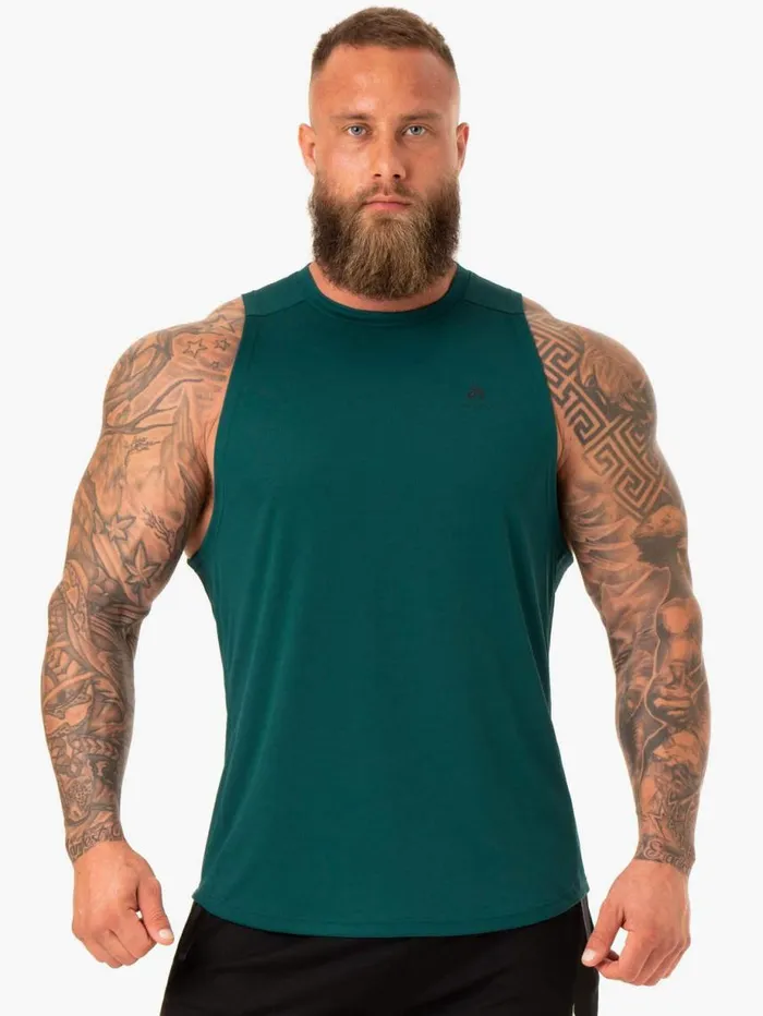 Tanks Mens Ryderwear Lift Mesh Tank Emerald