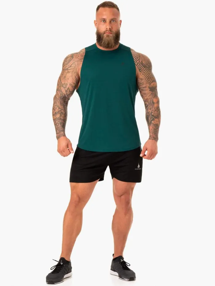 Tanks Mens Ryderwear Lift Mesh Tank Emerald