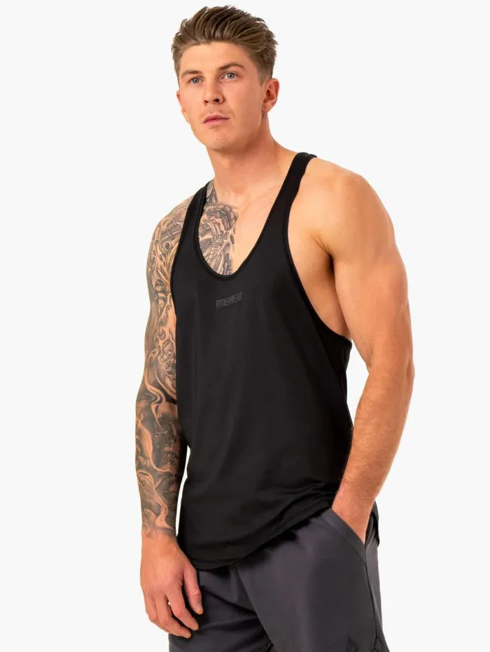 Tanks Mens Ryderwear Optimal Mesh TBack Black