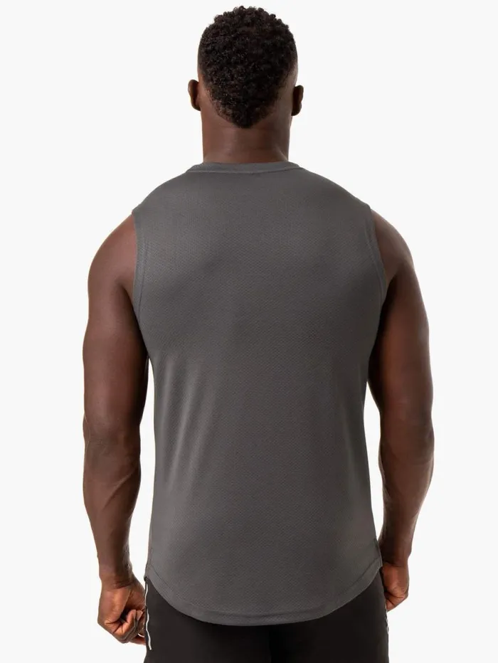 Tanks Mens Ryderwear Reflex Mesh Baller Tank Charcoal