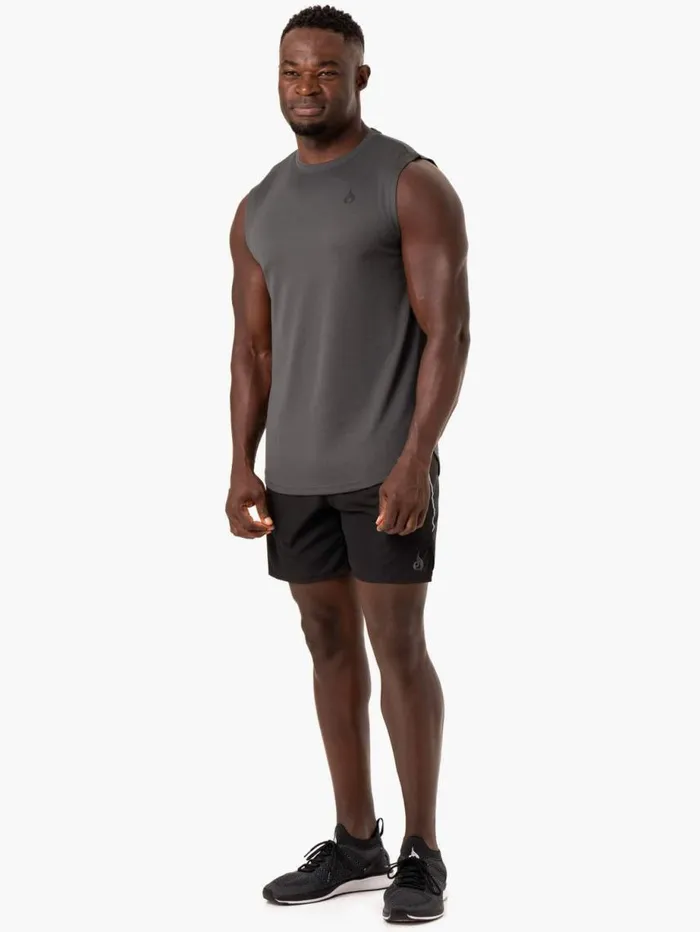 Tanks Mens Ryderwear Reflex Mesh Baller Tank Charcoal