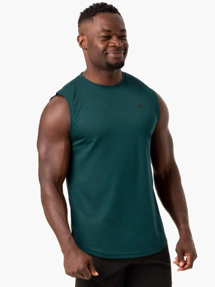 Tanks Mens Ryderwear Reflex Mesh Baller Tank Emerald