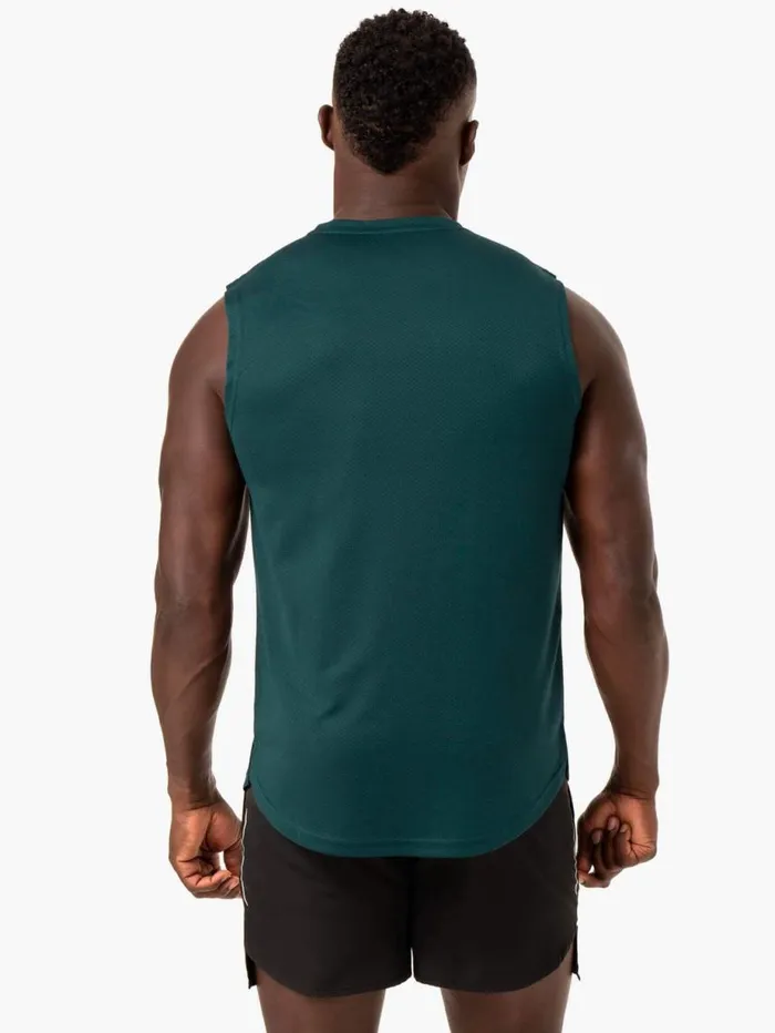 Tanks Mens Ryderwear Reflex Mesh Baller Tank Emerald