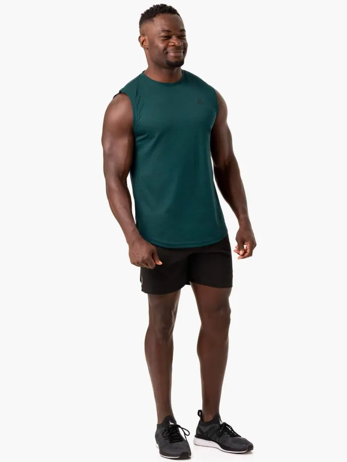 Tanks Mens Ryderwear Reflex Mesh Baller Tank Emerald