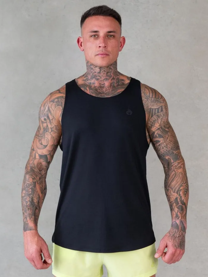 Tanks Mens Ryderwear Soft Tech Tank Black