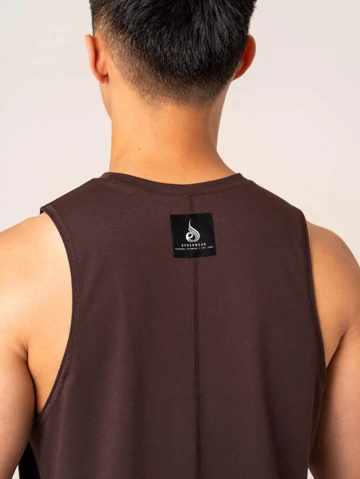 Tanks Mens Ryderwear Terrain Tank Dark Oak