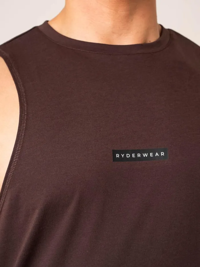 Tanks Mens Ryderwear Terrain Tank Dark Oak