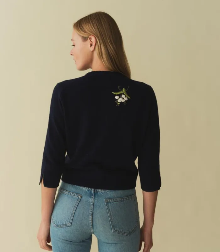 TERESA CARDIGAN Navy Shop DEN Knitwear