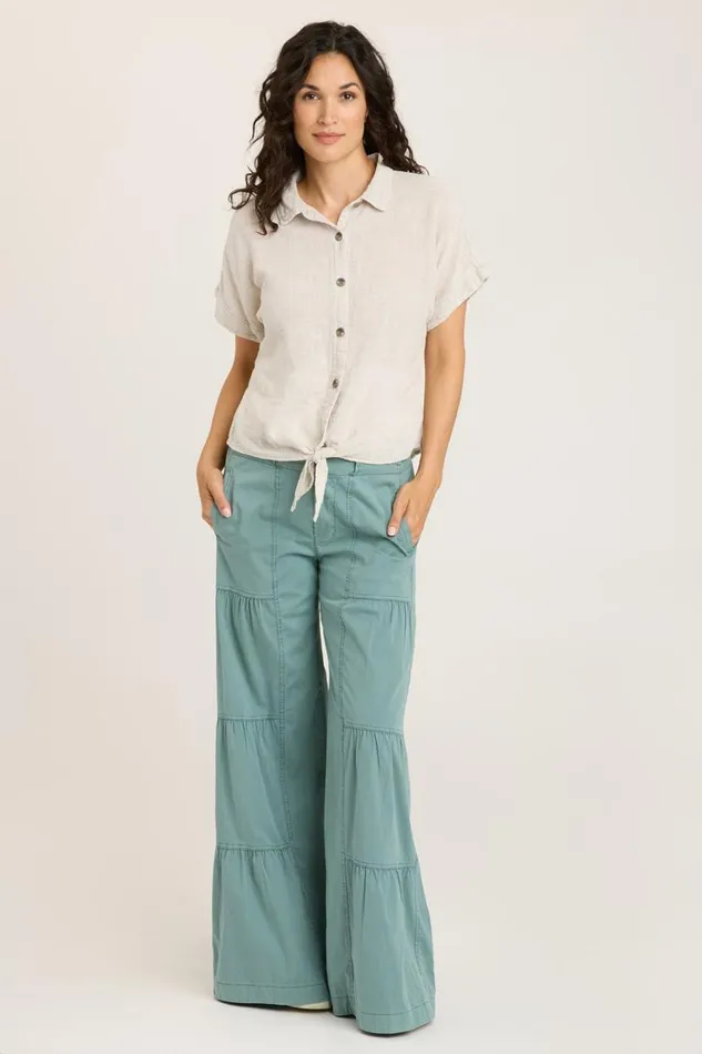 Terraced Wide Leg Pant Folk Tale Clothing XCVI Pants