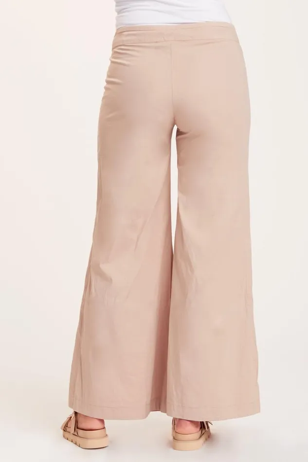 Terraced Wide Leg Pant Sand Clothing XCVI Pants