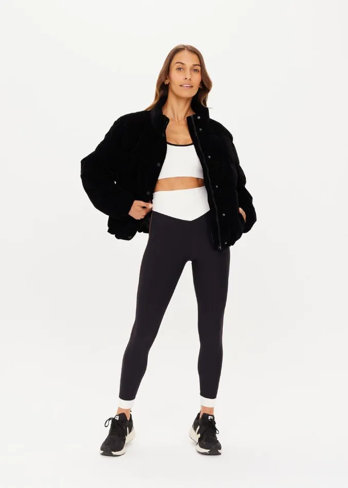 The Upside ALCARAZ 25IN HIGH MIDI PANT Black Shop Leggings
