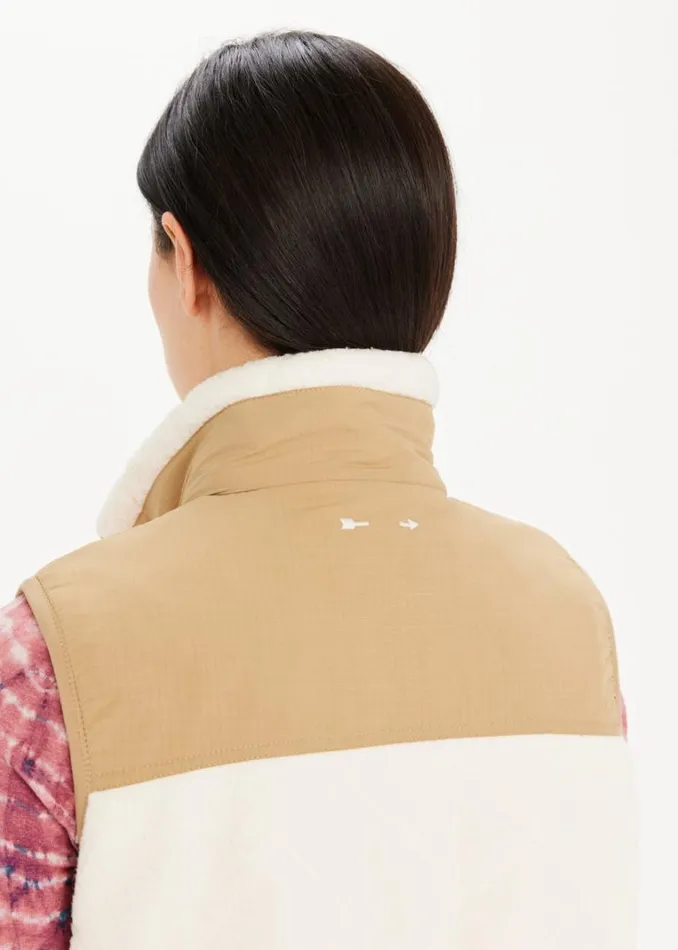 The Upside ALTITUDE ATLAS GILET Oat Shop Jackets and Coats