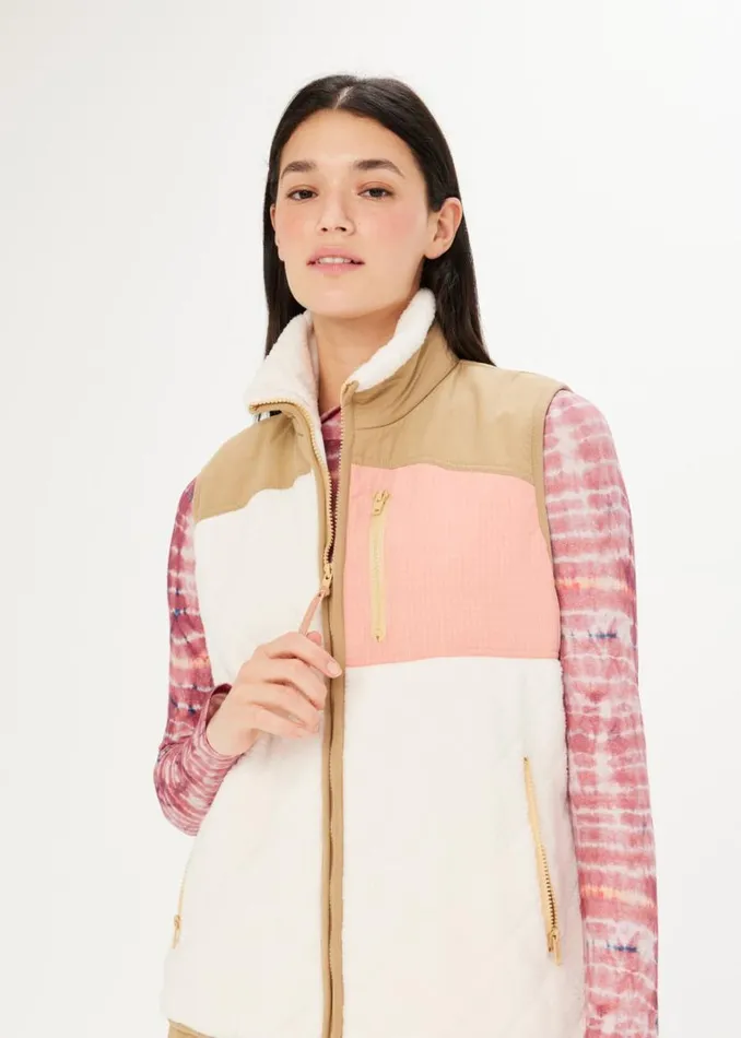 The Upside ALTITUDE ATLAS GILET Oat Shop Jackets and Coats