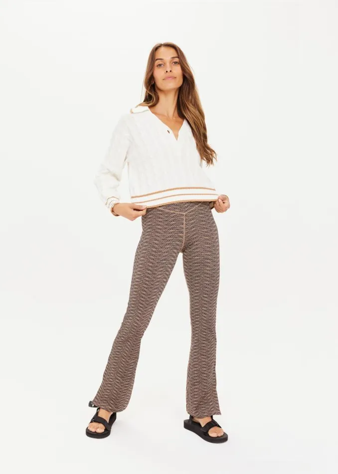 The Upside ATHENA KNIT TOP Creme Shop Shirts and Tanks