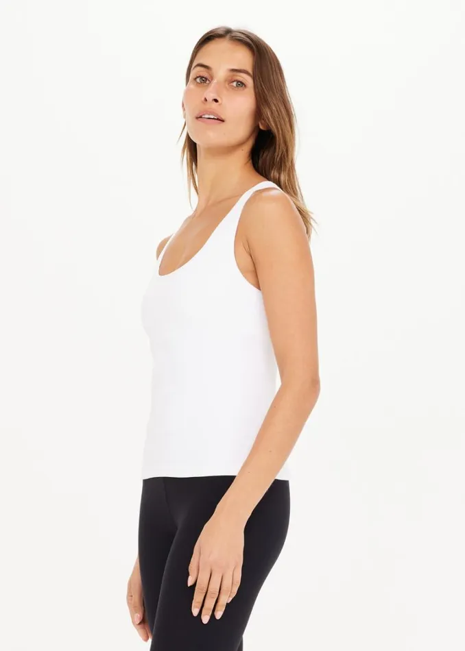 The Upside BALANCE SEAMLESS LENNY TANK White Shop Shirts and Tanks The Upside BALANCE SEAMLESS LENNY TANK White Shop Shirts and Tanks