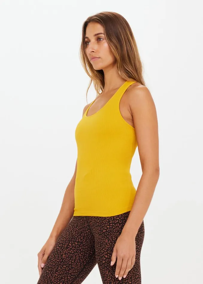 The Upside BALANCE SEAMLESS MAE TANK Golden Shop Shirts and Tanks The Upside BALANCE SEAMLESS MAE TANK Golden Shop Shirts and Tanks