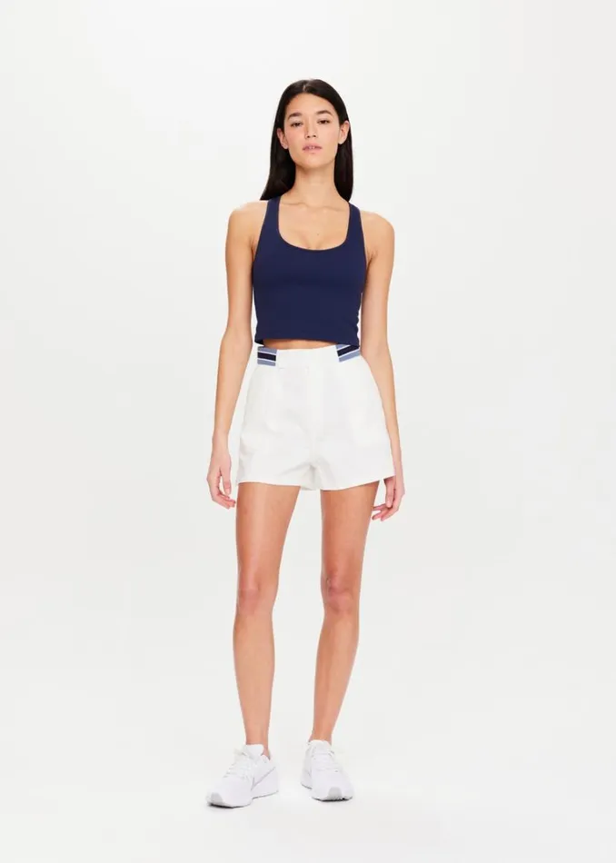 The Upside BALANCE SEAMLESS MOLLY CROP Navy Shop Sports Bras The Upside BALANCE SEAMLESS MOLLY CROP Navy Shop Sports Bras