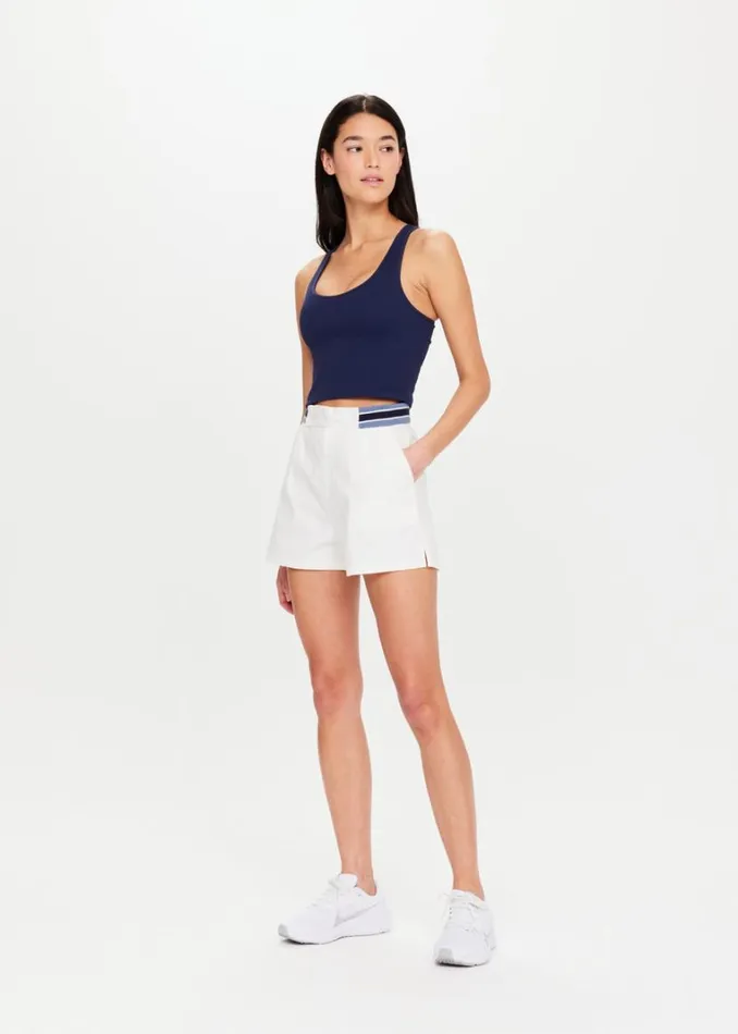 The Upside BALANCE SEAMLESS MOLLY CROP Navy Shop Sports Bras The Upside BALANCE SEAMLESS MOLLY CROP Navy Shop Sports Bras