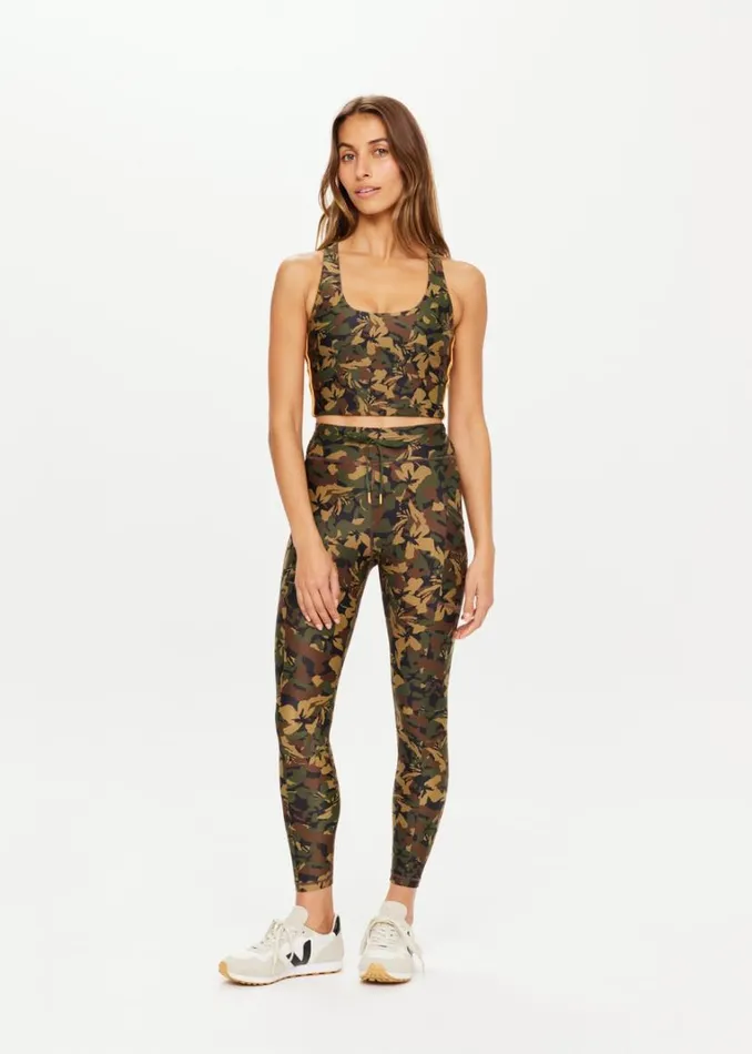 The Upside BASECAMP 25IN POCKET MIDI PANT Camo Shop Leggings