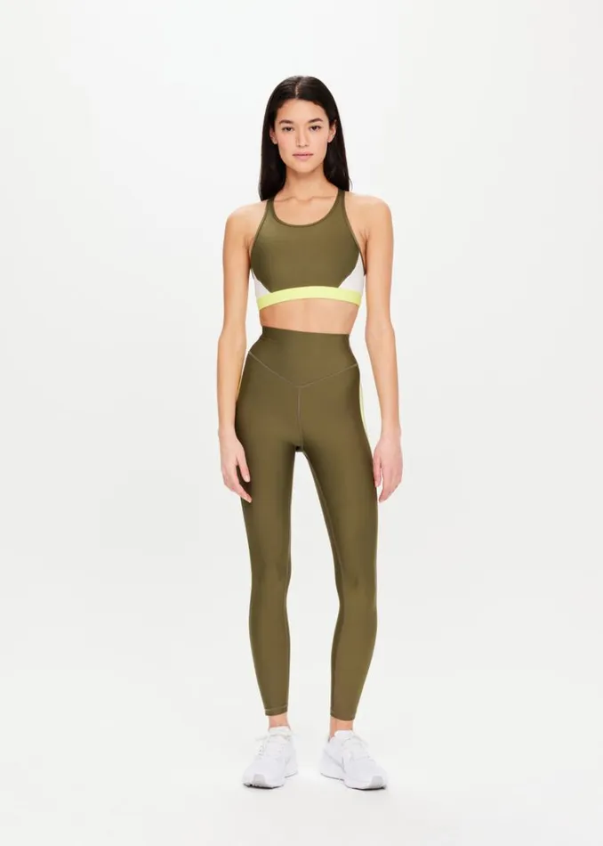 The Upside BEAT 25IN HIGH MIDI PANT Olive Shop Leggings The Upside BEAT 25IN HIGH MIDI PANT Olive Shop Leggings