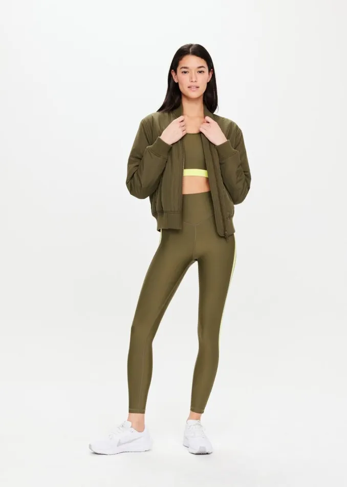 The Upside BEAT 25IN HIGH MIDI PANT Olive Shop Leggings The Upside BEAT 25IN HIGH MIDI PANT Olive Shop Leggings