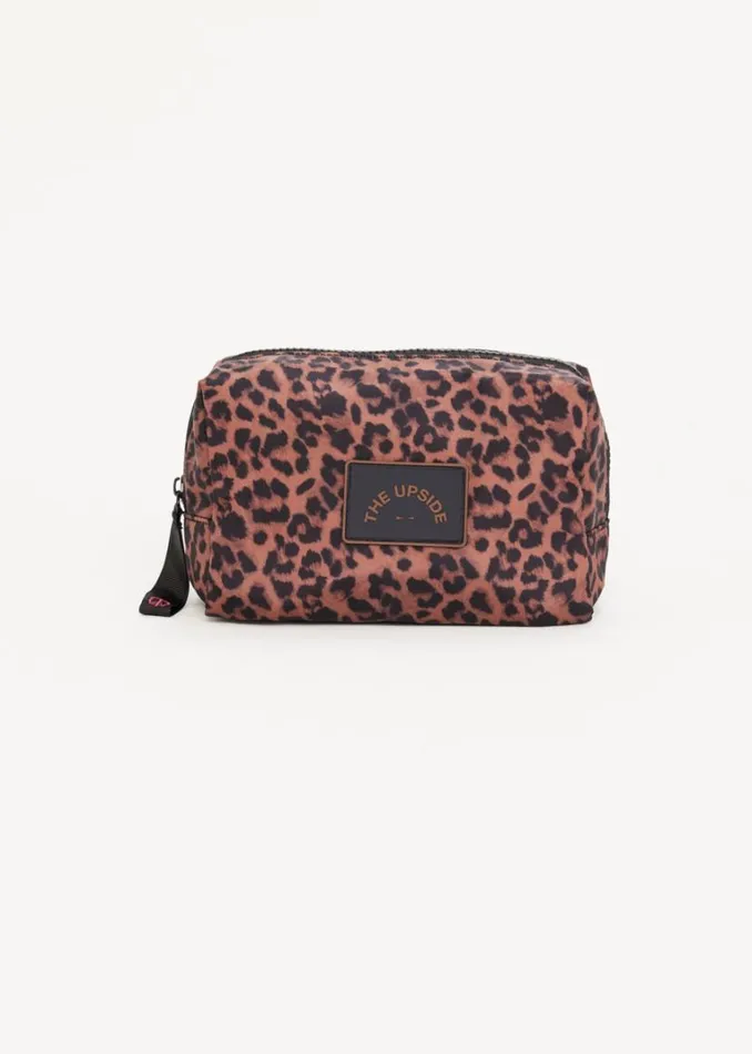 The Upside BIARRITZ COSMETIC POUCH Leopard Shop Bags
