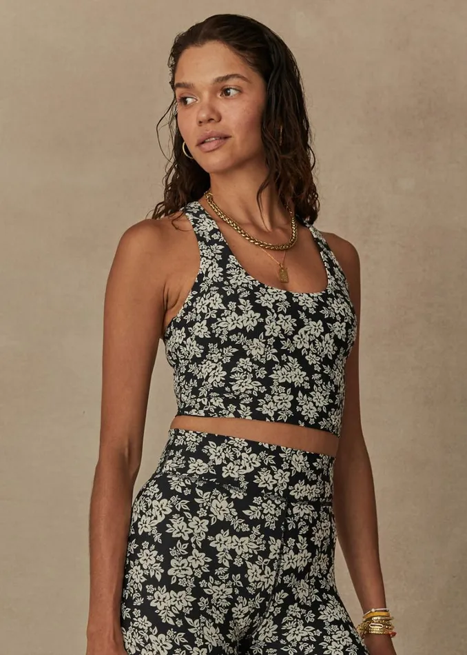 The Upside BLOOM MARGOT CROP Floral Shop Sports Bras