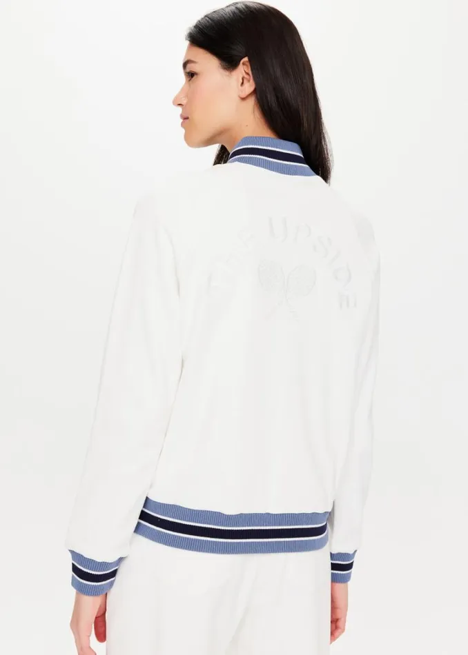 The Upside BOUNCE QUINN JACKET White Shop Jackets and Coats
