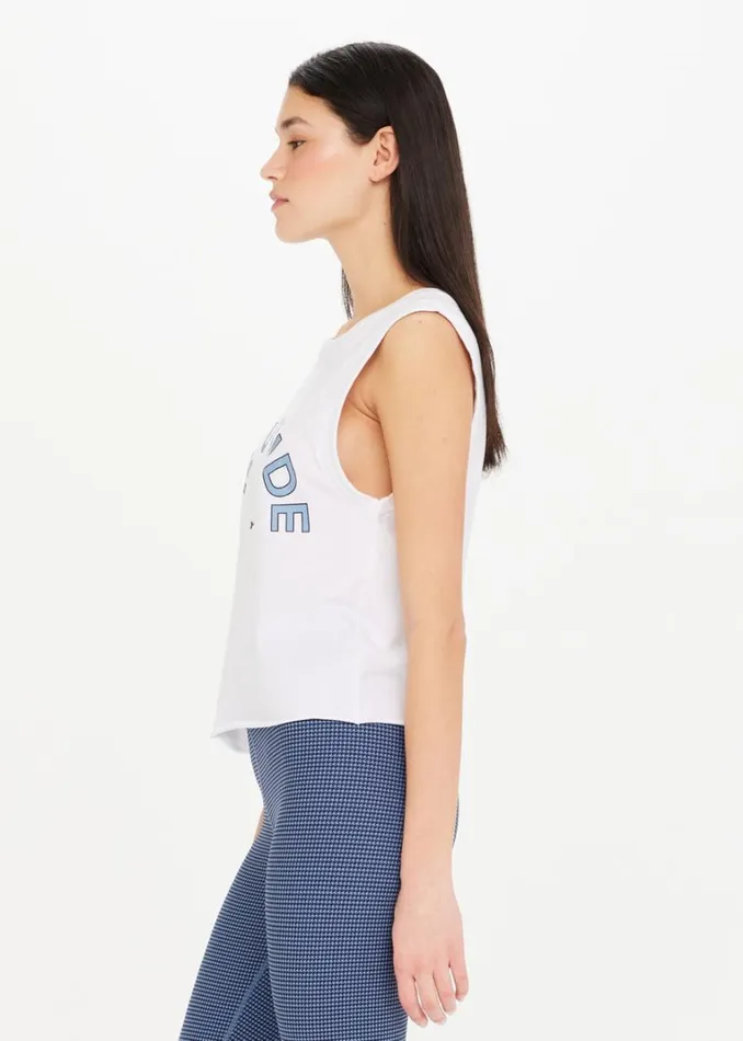 The Upside CROPPED MUSCLE TANK White Shop Shirts and Tanks The Upside CROPPED MUSCLE TANK White Shop Shirts and Tanks