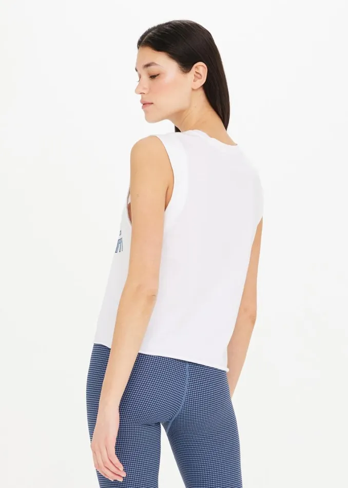 The Upside CROPPED MUSCLE TANK White Shop Shirts and Tanks The Upside CROPPED MUSCLE TANK White Shop Shirts and Tanks