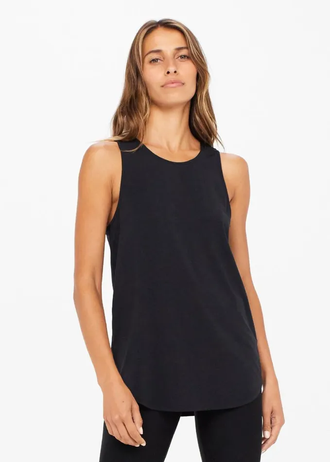 The Upside DRI RELEASE MARKOVA TANK Black Shop Shirts and Tanks