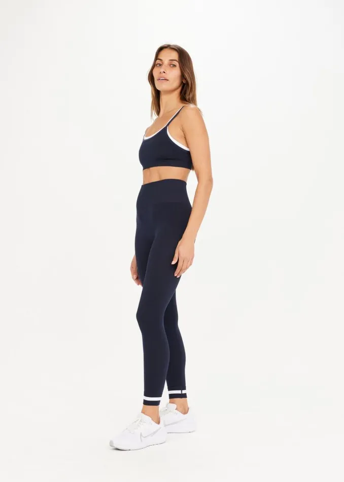 The Upside FORM SEAMLESS 25IN MIDI PANT Navy Shop Leggings