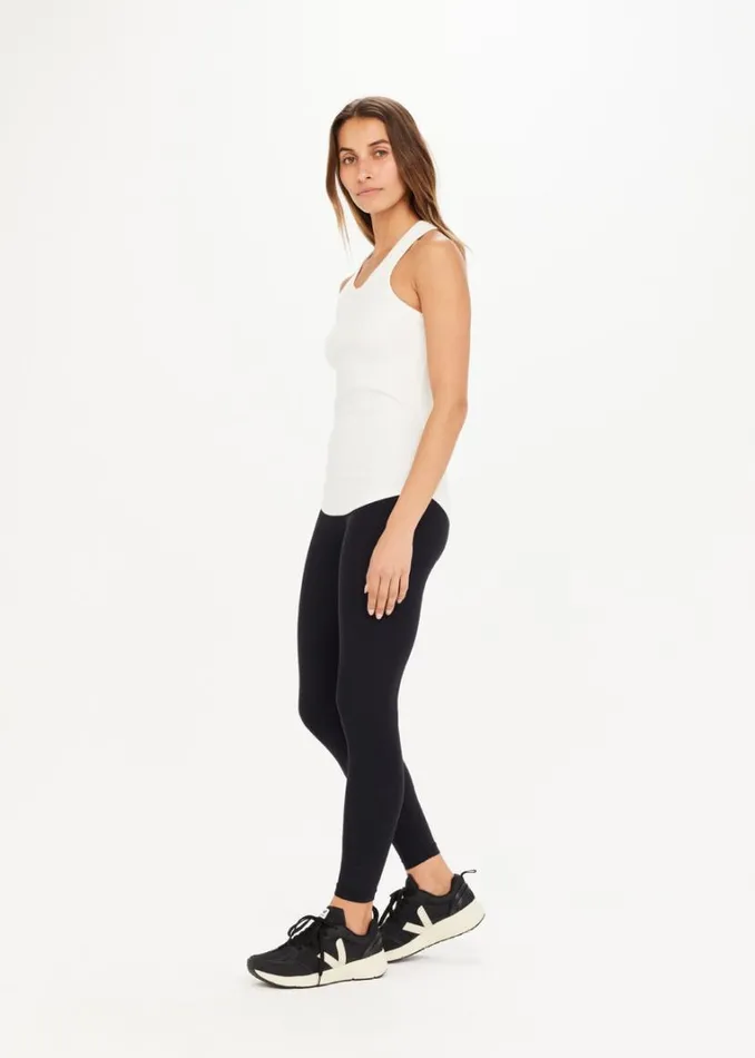 The Upside FRANKIE RIB TANK White Shop Shirts and Tanks