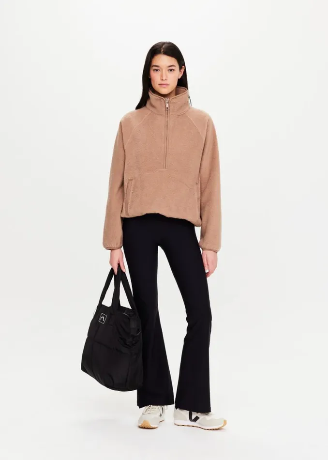 The Upside HARLOW PULLOVER Mocha Shop Jackets and Coats The Upside HARLOW PULLOVER Mocha Shop Jackets and Coats
