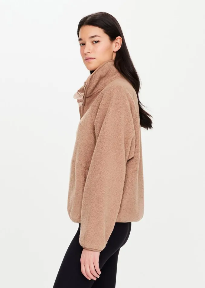 The Upside HARLOW PULLOVER Mocha Shop Jackets and Coats The Upside HARLOW PULLOVER Mocha Shop Jackets and Coats