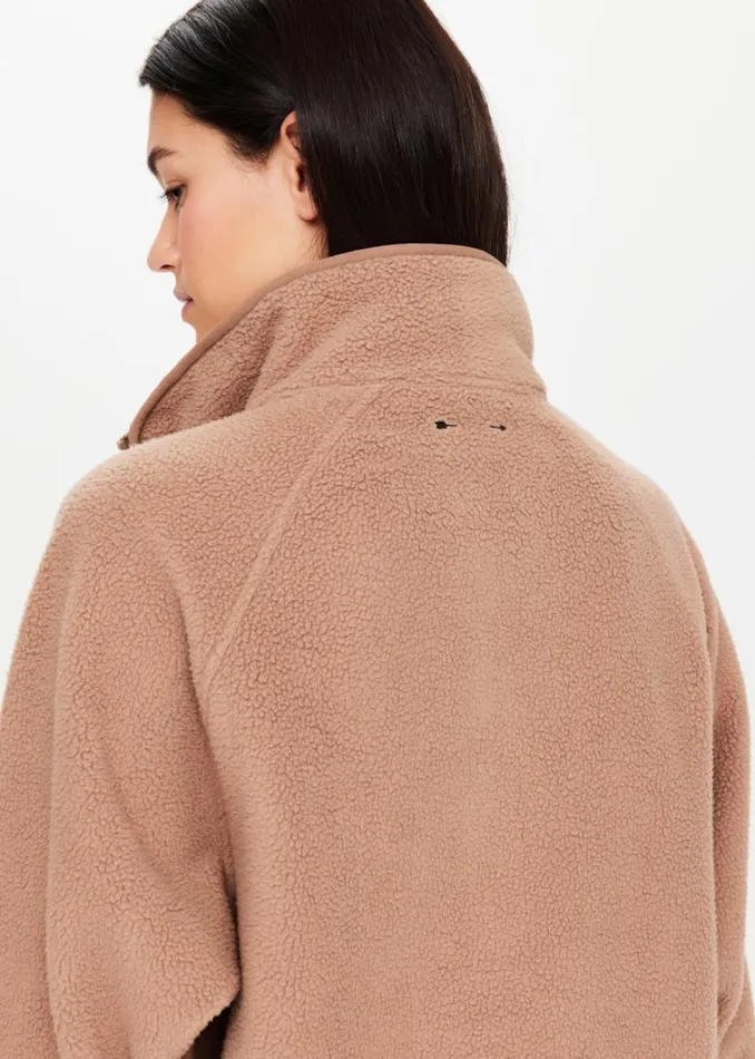 The Upside HARLOW PULLOVER Mocha Shop Jackets and Coats The Upside HARLOW PULLOVER Mocha Shop Jackets and Coats