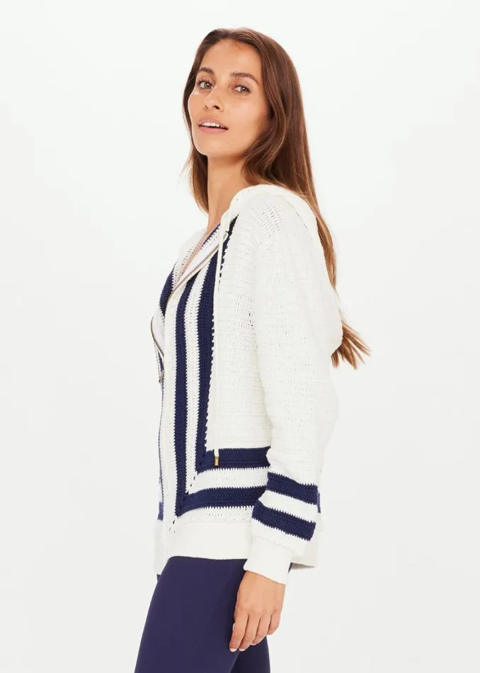 The Upside KAI CROCHET HOODIE White Shop Jackets and Coats The Upside KAI CROCHET HOODIE White Shop Jackets and Coats