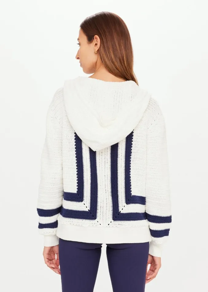 The Upside KAI CROCHET HOODIE White Shop Jackets and Coats The Upside KAI CROCHET HOODIE White Shop Jackets and Coats