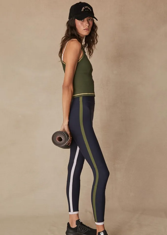 The Upside KARMIC 25IN MIDI PANT Indigo Shop Leggings