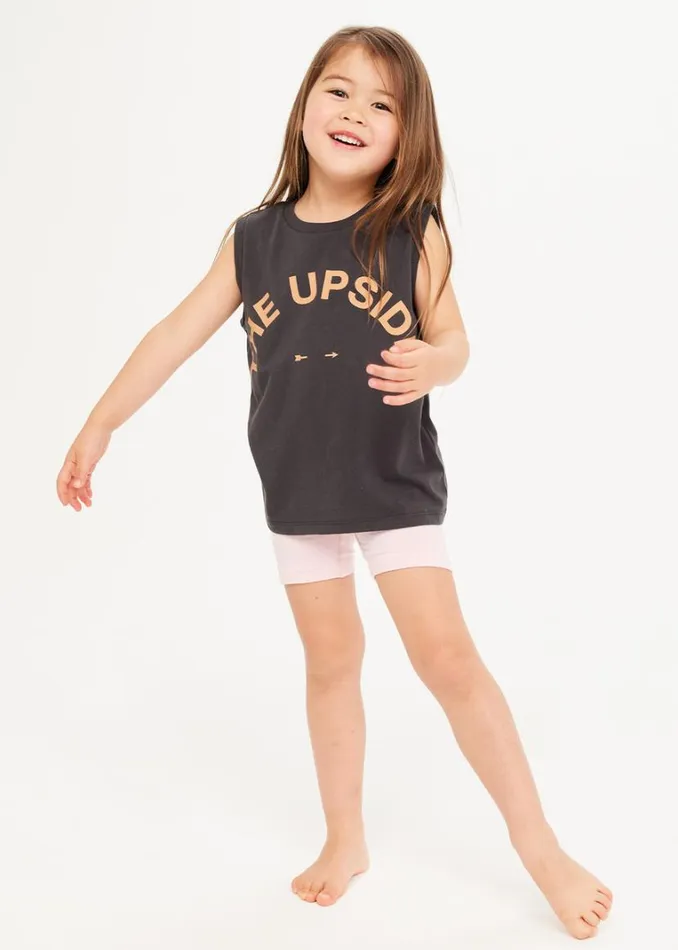 The Upside KIDS MUSCLE TANK Washed Black Shop Shirts and Tanks The Upside KIDS MUSCLE TANK Washed Black Shop Shirts and Tanks