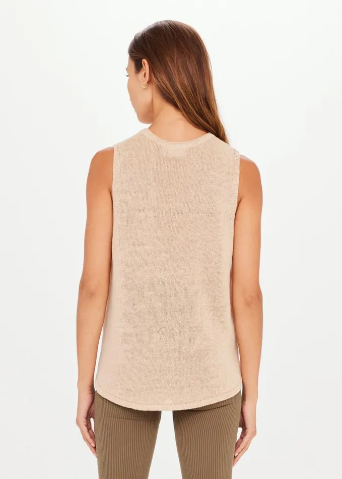 The Upside KNITTED MUSCLE TANK Pebble Shop Shirts and Tanks The Upside KNITTED MUSCLE TANK Pebble Shop Shirts and Tanks
