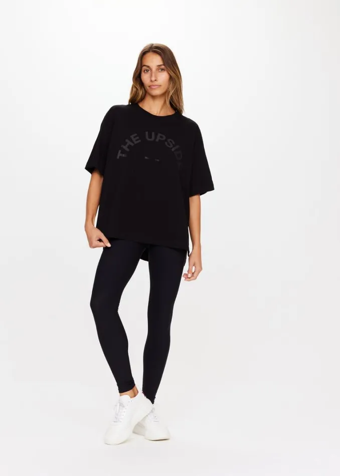 The Upside LAURA TEE Black Shop Shirts and Tanks The Upside LAURA TEE Black Shop Shirts and Tanks
