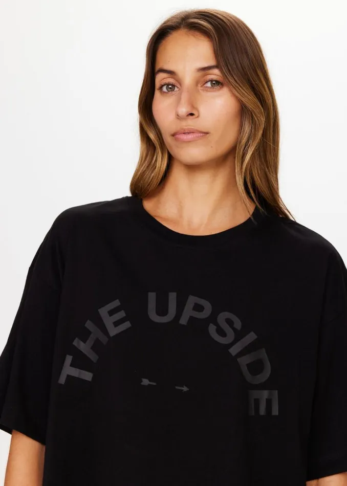 The Upside LAURA TEE Black Shop Shirts and Tanks The Upside LAURA TEE Black Shop Shirts and Tanks