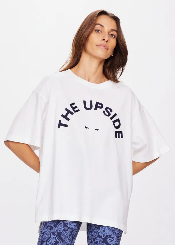 The Upside LAURA TEE White Shop Shirts and Tanks