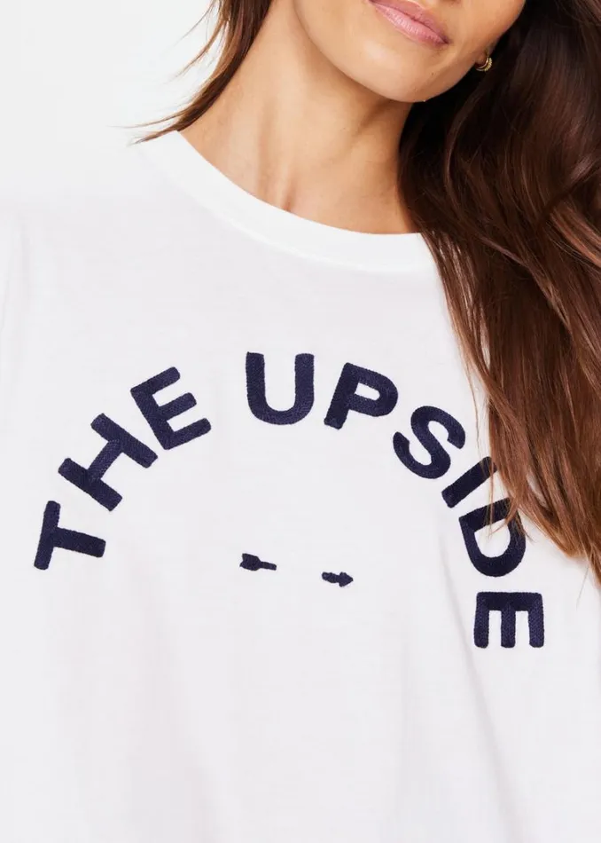 The Upside LAURA TEE White Shop Shirts and Tanks The Upside LAURA TEE White Shop Shirts and Tanks