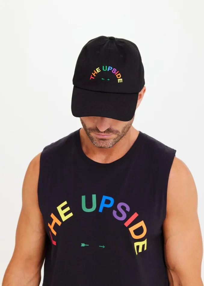The Upside MARDI GRAS SOFT CAP Black Shop Hats and Headwear